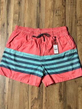 Southern Marsh Men's Swim Trunks XL Meshed Lined NWT Striped